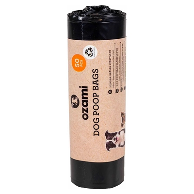 Ozami Hundpåsar utan Handtag SVART 50 st